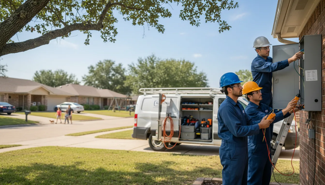 Certified electrician providing emergency electrical services in Gallant, AL